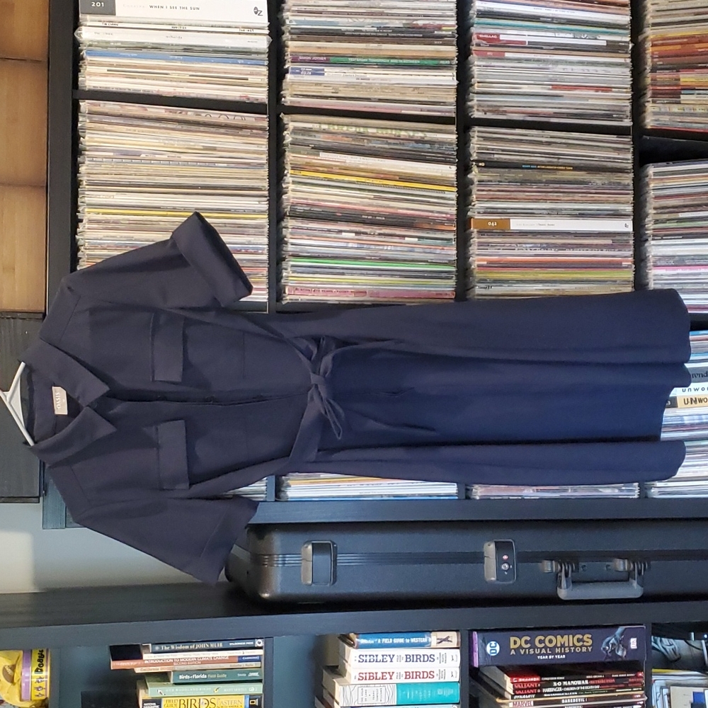 Oasis Navy Blue Shirt Dress UK 12 US 8